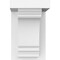 Ekena Millwork Standard Warren Architectural Grade PVC Bracket, 5"W x 8"D x 8"H BKTP05X08X08WAR - alternate 2